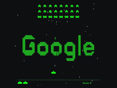 Juego de Invasores del Espacio de Google